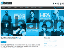 Tablet Screenshot of dbaronmedia.com